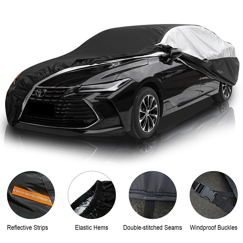 Outdoor four-season waterproof and dustproof polyester taffeta car full clothing cover