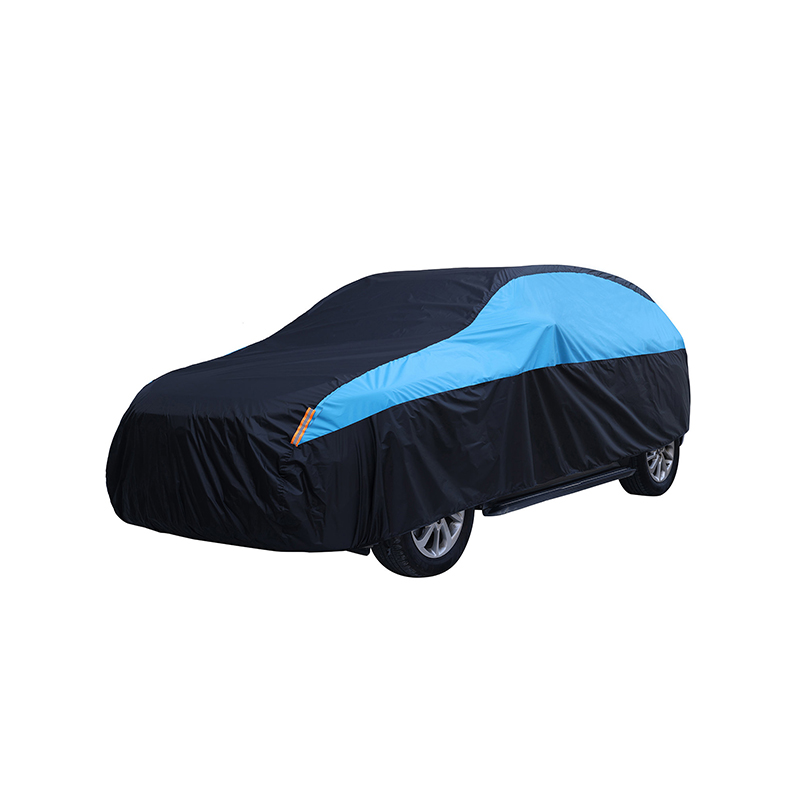 Colorblock dustproof polyester taffeta full car cover