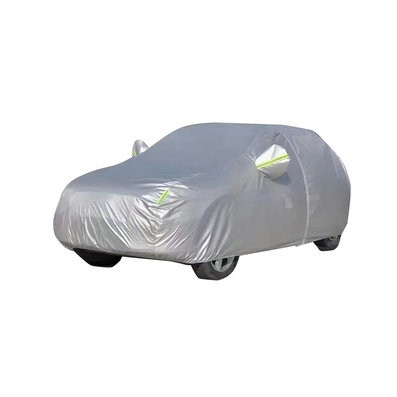 Outdoor scratch-proof and sun-proof PEVA sterling silver full car cover